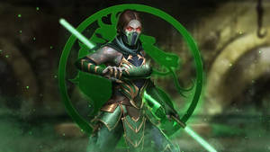 Mortal Kombat 11 Jade Green Logo Wallpaper