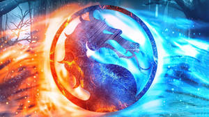 Mortal Kombat Scorpion Vs Sub Zero Logo Wallpaper