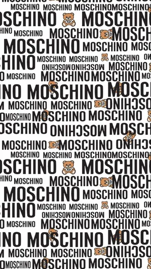 Moschino Logo And Bears Wallpaper