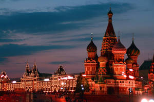 Moscow Russia Medieval Red Square Wallpaper