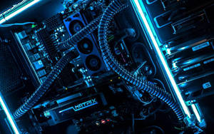 Motherboard With Peripherals Wallpaper