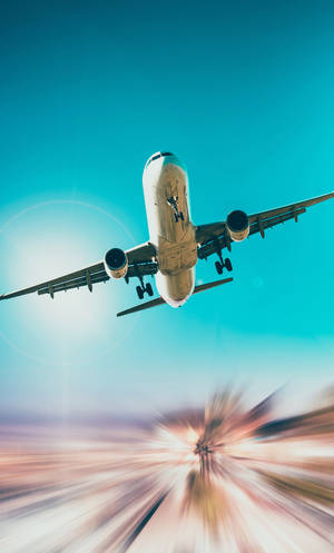 Motion Blur Airplane Iphone Wallpaper