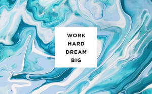 Motivational Blue Pastel Aesthetic Wallpaper