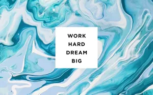 Motivational Blue Pastel Aesthetic Wallpaper