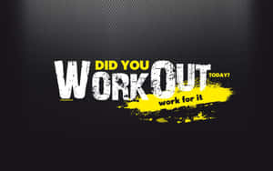 Motivational Workout Question Banner Wallpaper