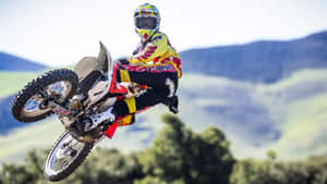 Motocross Athlete Ken Roczen Racing Wallpaper