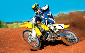 Motocross Yellow Bike Dirt Wallpaper