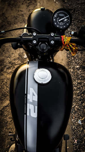 Motorcycle Iphone Black Top View Wallpaper