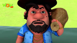 Motu Patlu Bearded Man Wallpaper