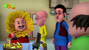 Motu Patlu Flower Wallpaper