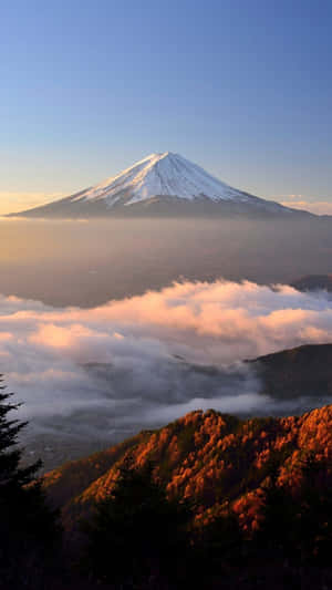 Mount Fuji Above The Clouds Wallpaper