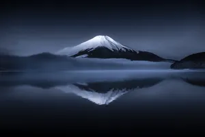 Mount Fuji Reflection On Lake Wallpaper