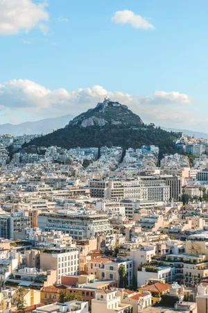 Mount Lycabettus Tall Mountain Wallpaper