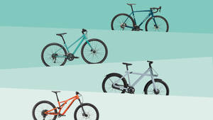 Mountain Bikes Illustration Wallpaper