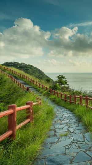 Mountain Path In Sri Lanka Portrait Wallpaper