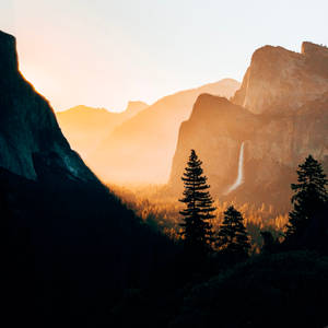 Mountain Silhouette Nature Scenery Wallpaper