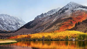 Mountain Terrain In Autumn Macbook Wallpaper