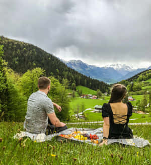 Mountain_ View_ Picnic_ Scene.jpg Wallpaper