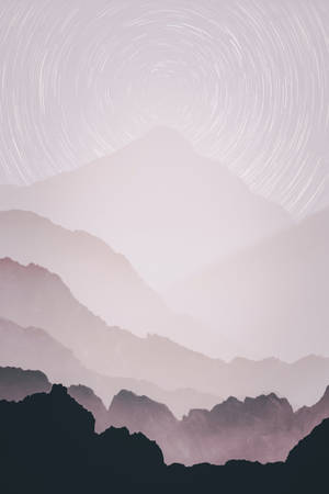 Mountains Black And Grey Iphone Wallpaper