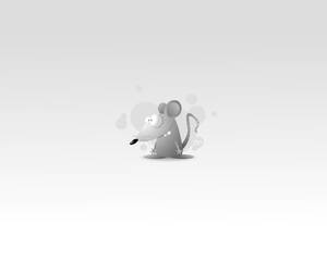 Mouse In Cartoon Style Art Wallpaper