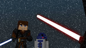 Moving Minecraft Luke Skywalker Wallpaper