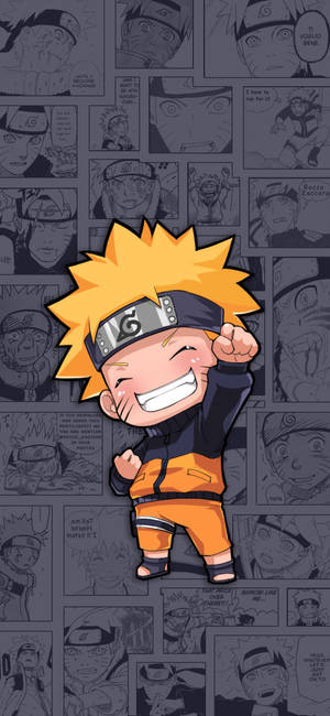 Moving Naruto Caricature Wallpaper