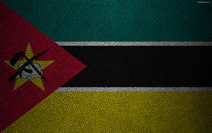 Mozambique Flag Textured Wallpaper