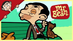 Mr. Bean Cartoon Pursing Lips Wallpaper
