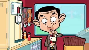 Mr. Bean In Ice Cream Truck Wallpaper