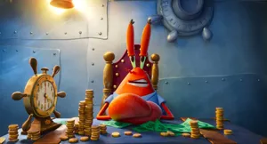 Mr. Krabs Throne Wallpaper