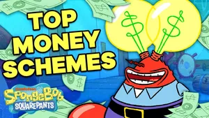 Mr. Krabs Top Money Scheme Wallpaper