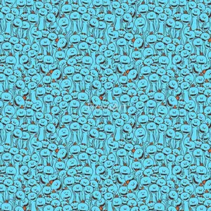 Mr Meeseeks Crowd Wallpaper
