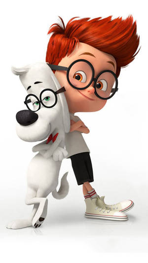 Mr. Peabody And Sherman Cute Boy Cartoon Wallpaper