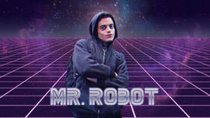 Mr. Robot Elliot Purple Aesthetic Background Wallpaper