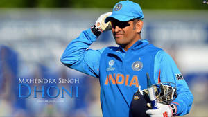 Ms Dhoni Team India Batsman Wallpaper
