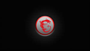 Msi 4k Red Dragon Button Logo Wallpaper