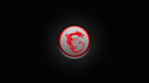 Msi 4k Red Dragon Button Logo Wallpaper