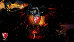 Msi Fiery Dragons Wallpaper