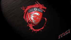 Msi Gaming Logo With Glittering Dragon Wallpaper