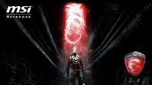 Msi Gaming With Apocalyptic Warrior Wallpaper