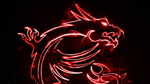 Msi Glowing Red Dragon Wallpaper