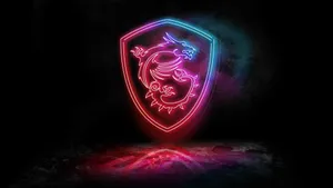 Msi Neon Emblem Wallpaper