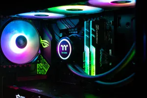 Msi Thermaltake Rainbow Lights Wallpaper