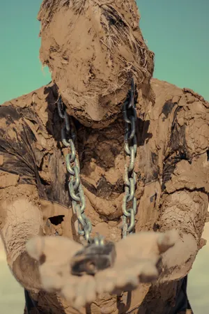 Mud Man With Lock Wallpaper