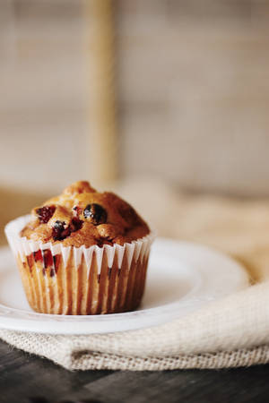 Muffin With Fruit Bits Wallpaper