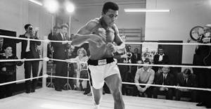 Muhammad Ali Boxer Training Wallpaper