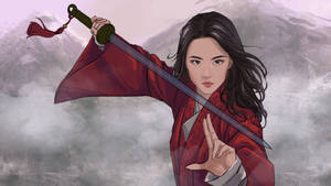 Mulan Powerful Stance Wallpaper