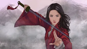 Mulan Powerful Stance Wallpaper