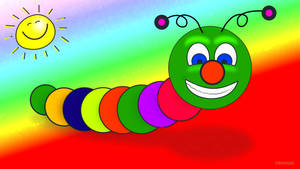 Multicolor Worm Colorful Art Wallpaper