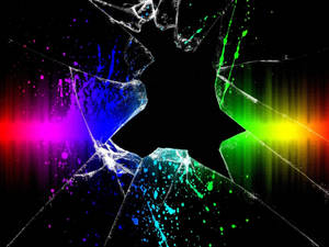 Multicolored Broken Screen